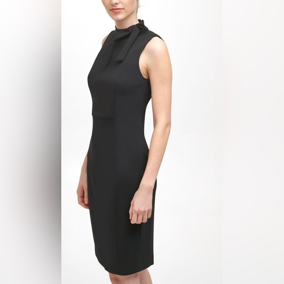 NWT Calvin Klein Bow Neck Sheath Dress - Picture 2 of 8